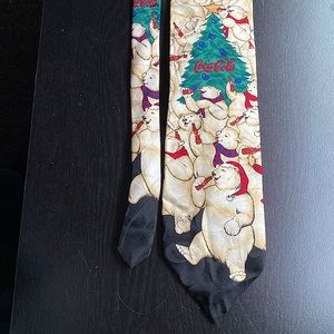 Vintage Coca-Cola Polar Bear Mens Tie.